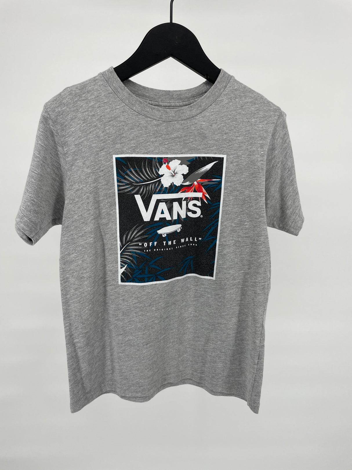 T-shirt Grijs Print Box Maat 122 / 128