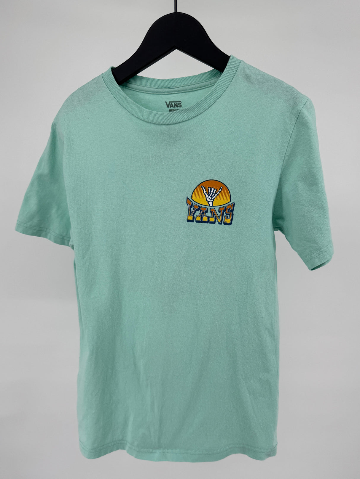 T-shirt Mintgroen Surf Skelet Maat 140 / 146