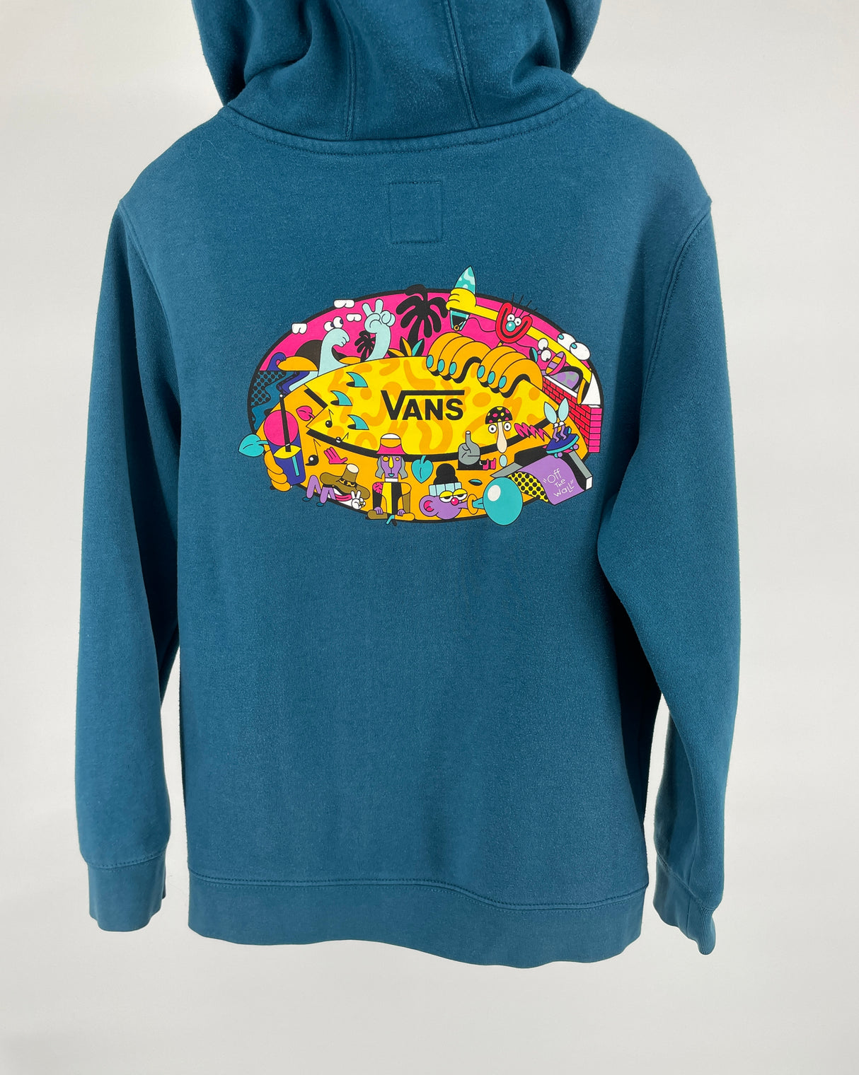 Vest Capuchon Blauw met Print Maat 140 / 146