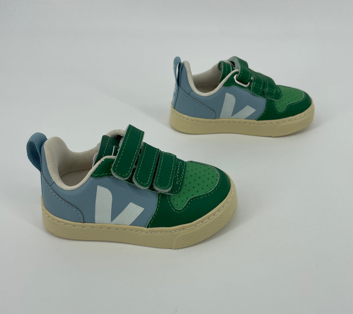 Sneakers Lichtblauw Groen Klittenband Maat 22