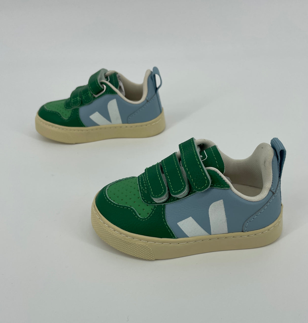 Sneakers Lichtblauw Groen Klittenband Maat 22