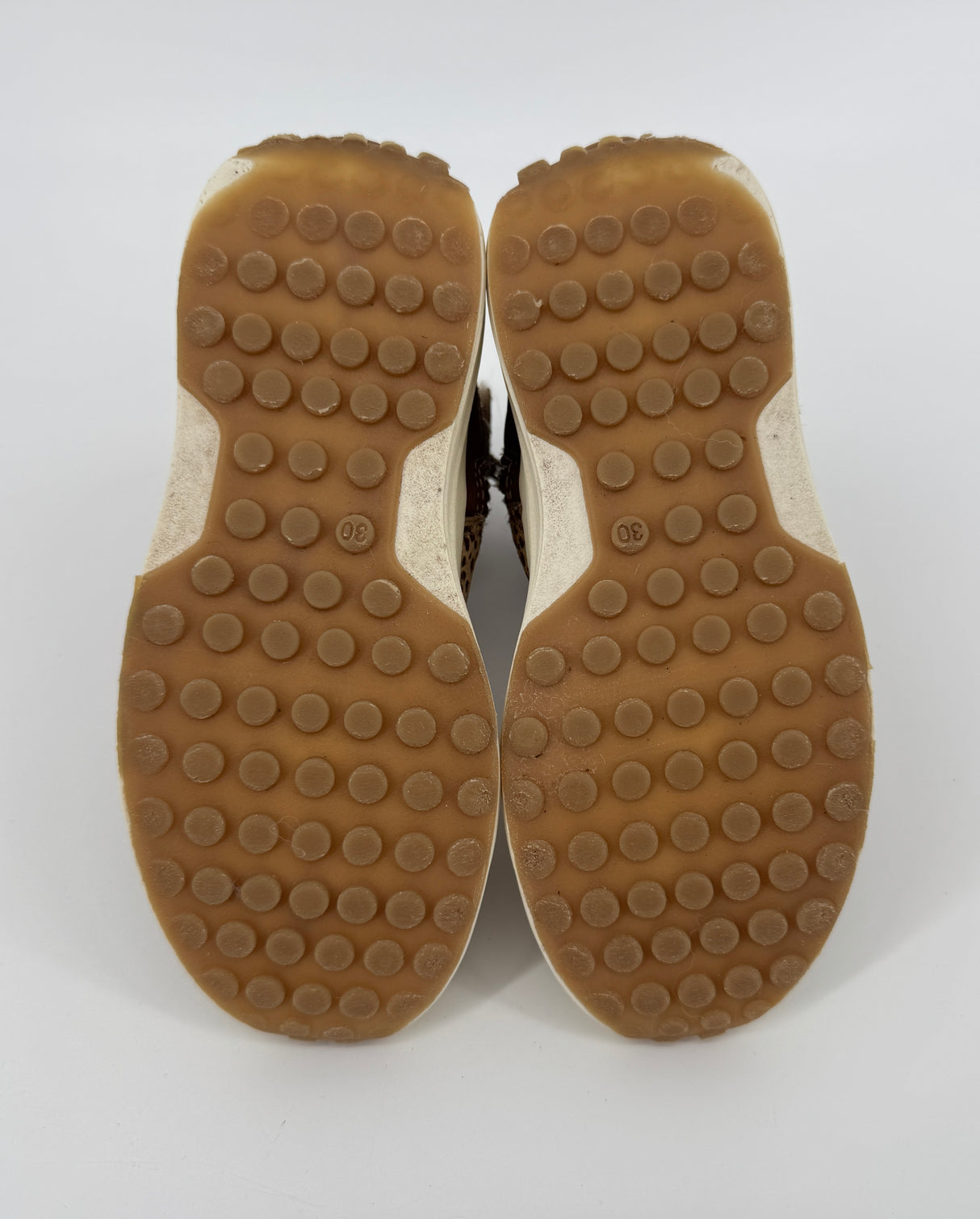 Laarsjes Bruin Stippen Gevoerd Maat 30