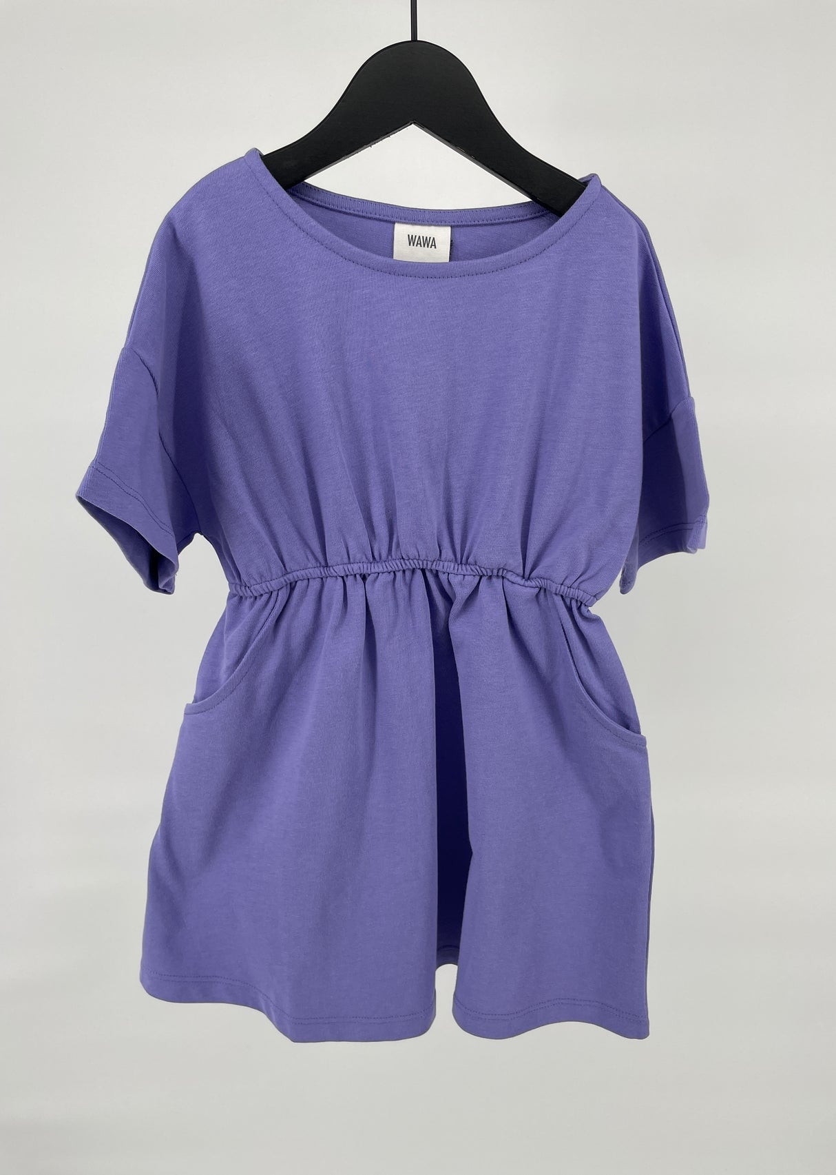 Jurk Korte Mouw Paars Maat 92 / 98