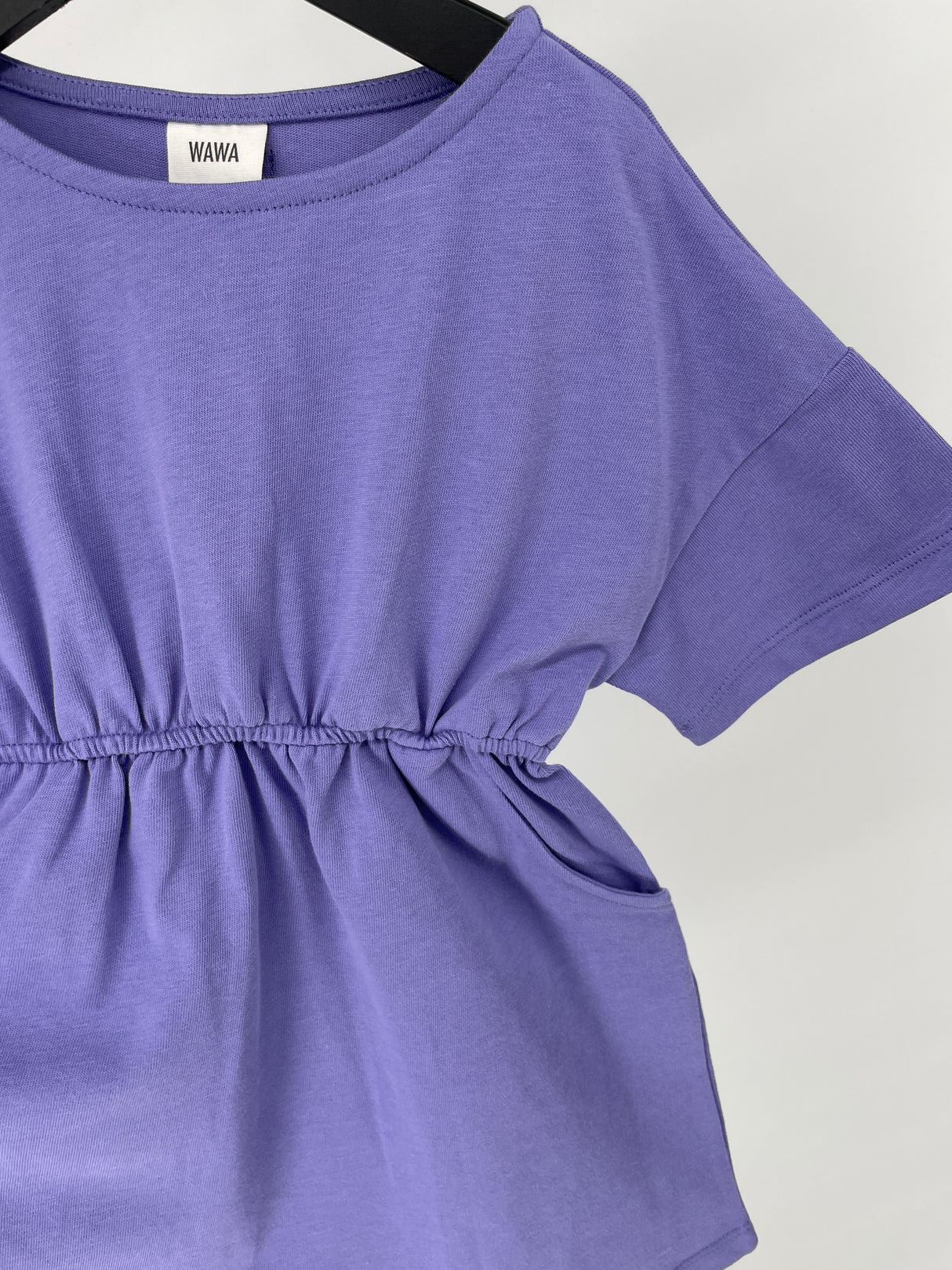 Jurk Korte Mouw Paars Maat 92 / 98