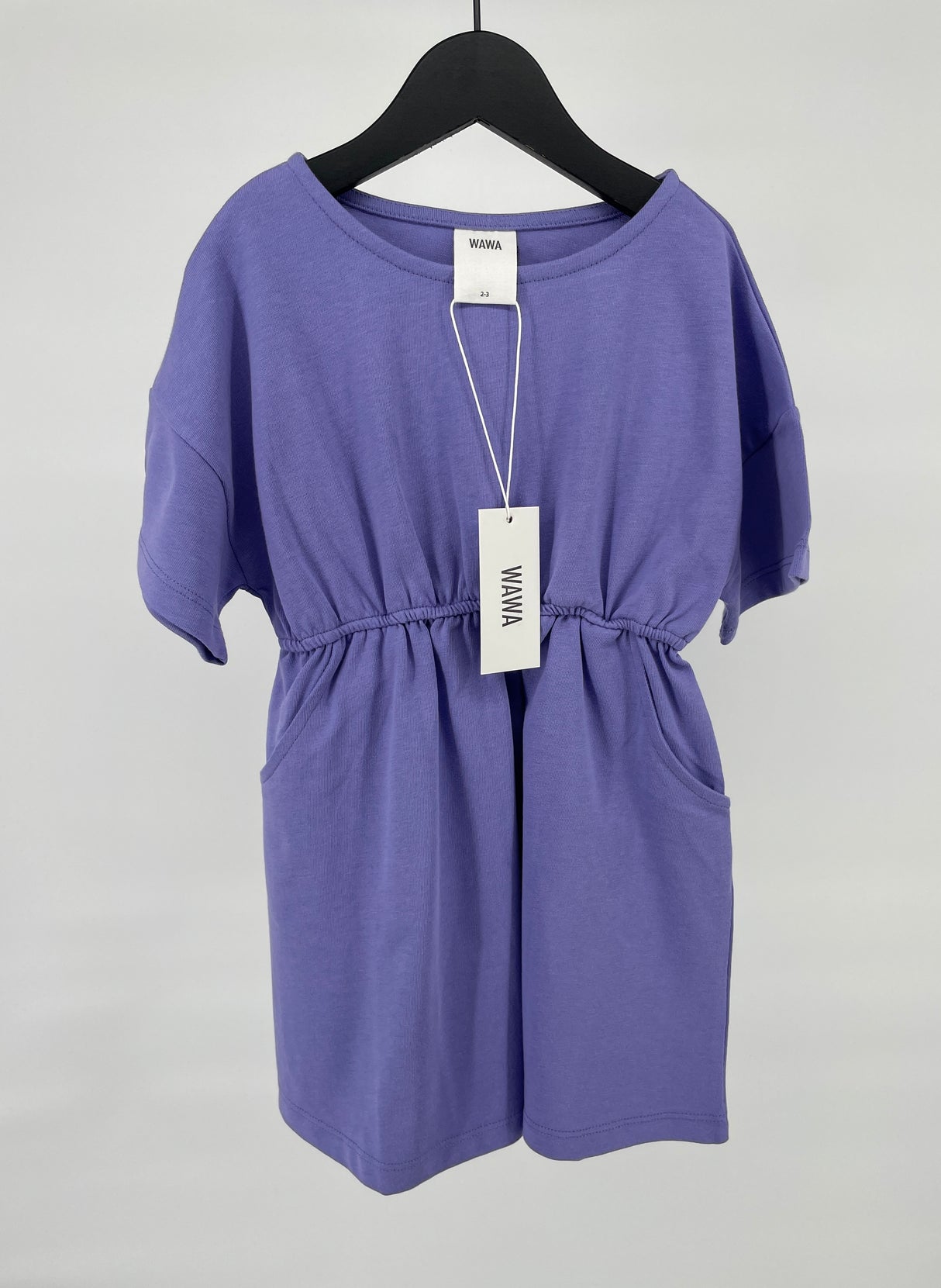 Jurk Korte Mouw Paars Maat 92 / 98