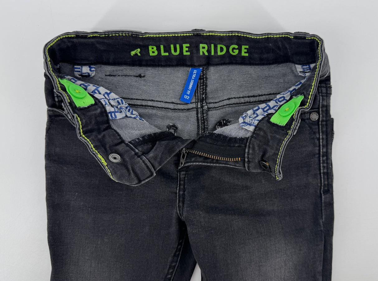 Blue Ridge Jeans Donkergrijs Ultra Skinny Fit Maat 122