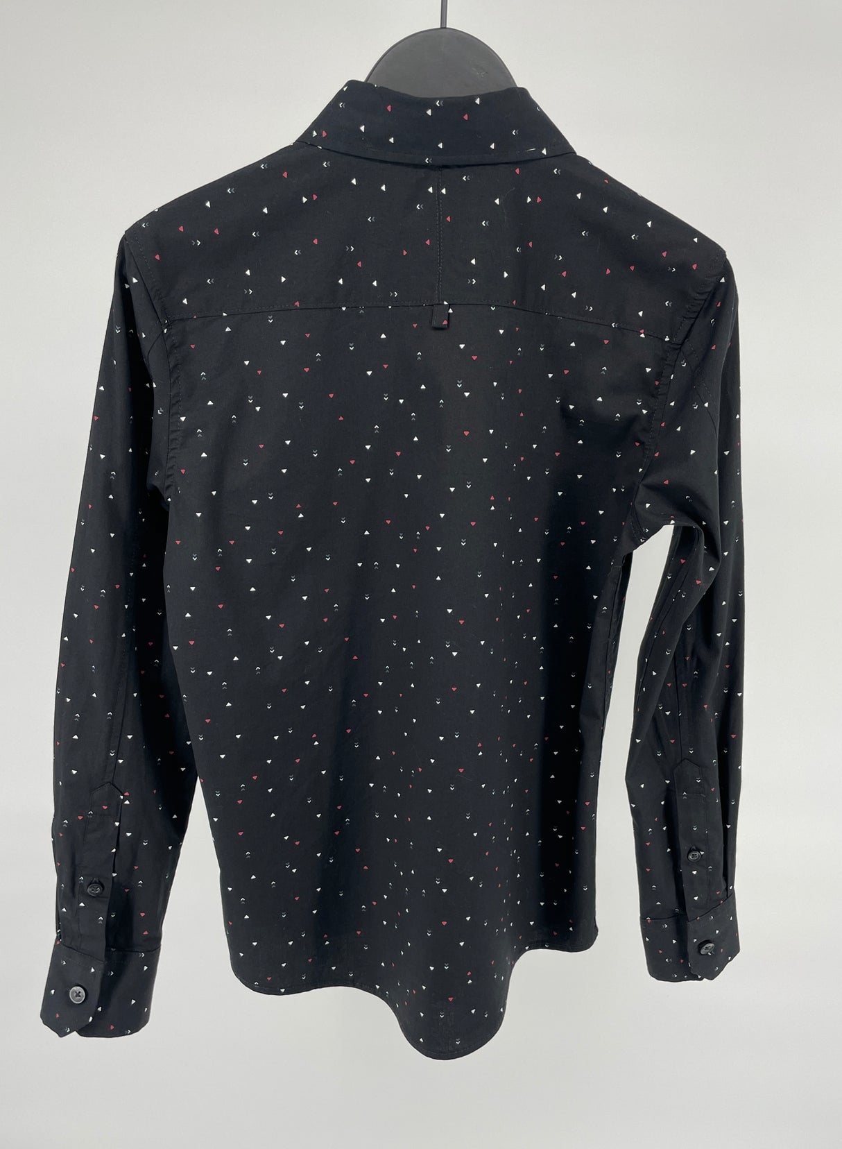 WE Overhemd Donkerblauw met Print Maat 134 / 140