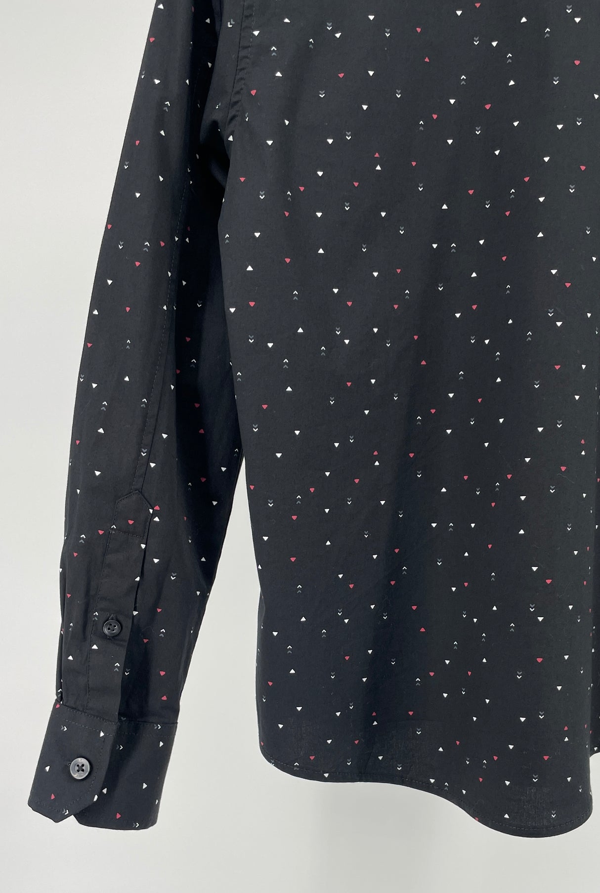 WE Overhemd Donkerblauw met Print Maat 134 / 140