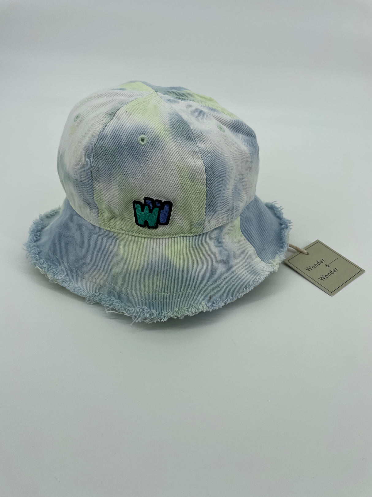 Zonnehoedje Blauw Tie Dye 6 - 10 Jaar