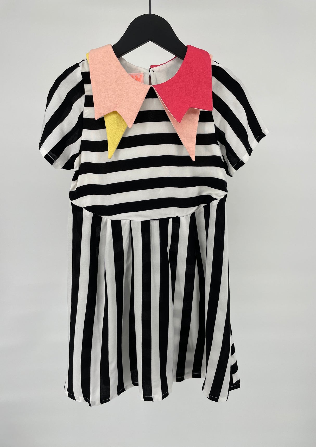 Jurk Zwart Wit Strepen Glam Maat 122