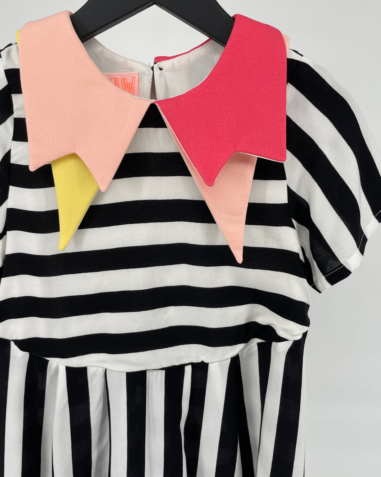 Jurk Zwart Wit Strepen Glam Maat 122