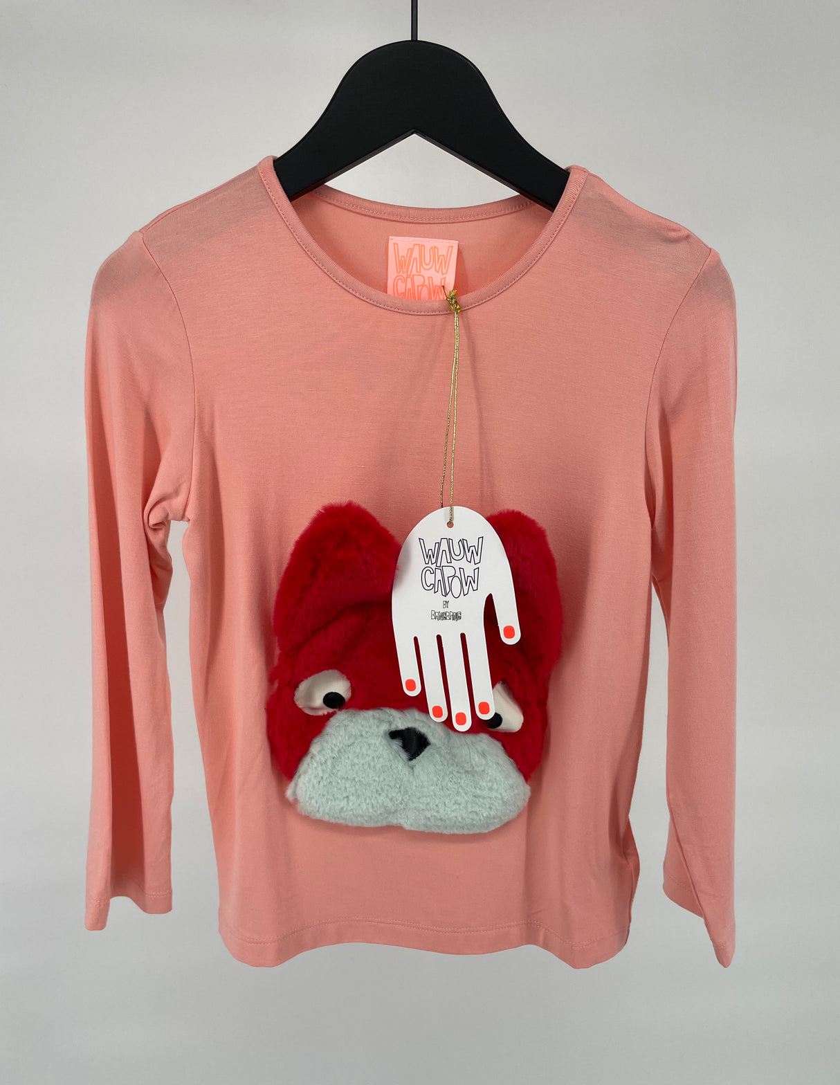 Longsleeve Roze Rood Hond Maat 116
