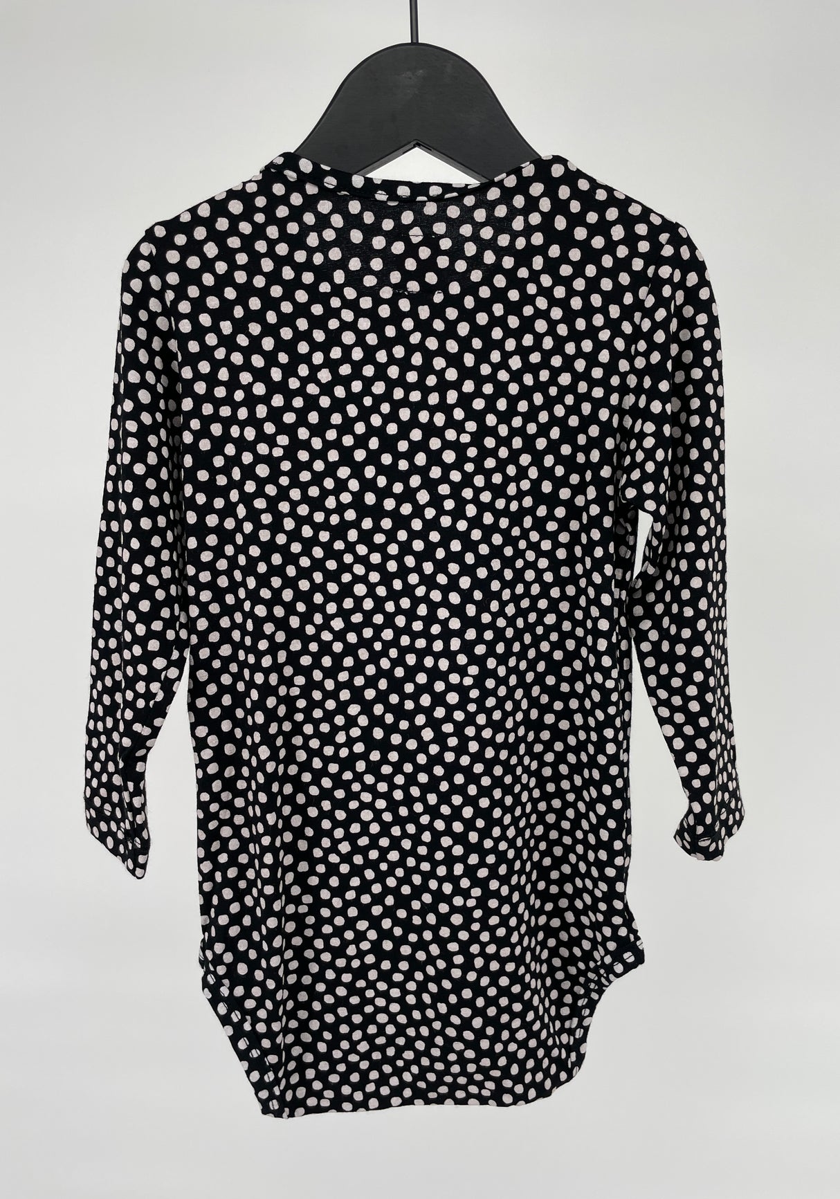 Romper Zwart Witte Stippen Pinguin Maat 92