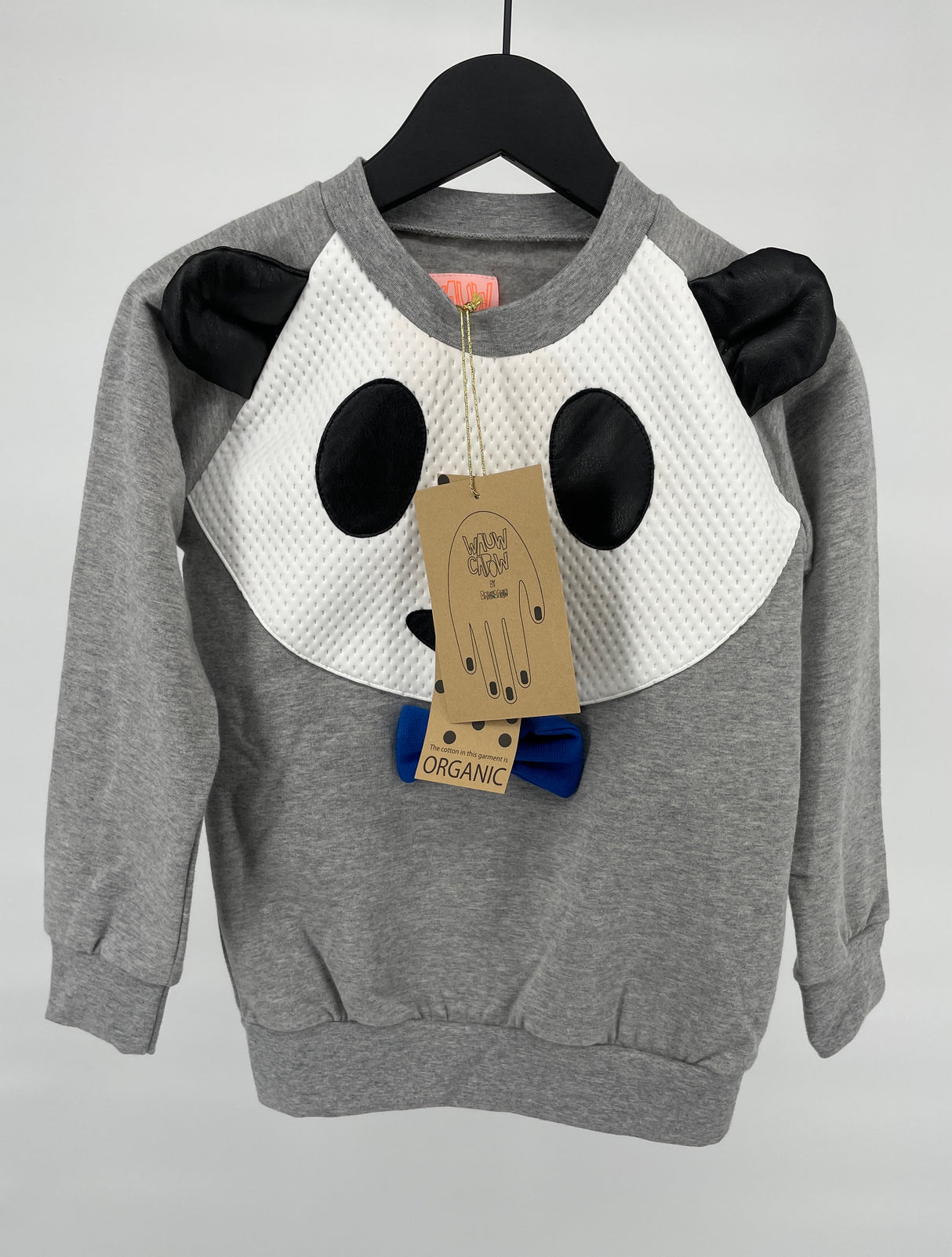 Trui Grijs met Panda Maat 116