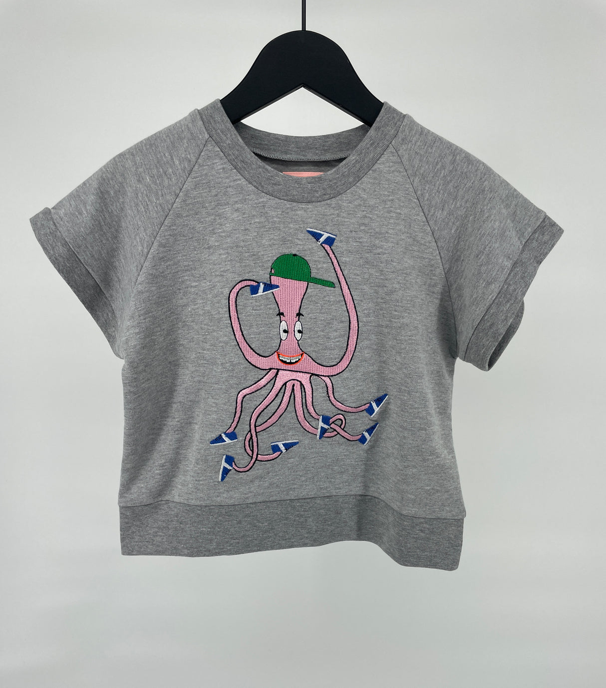 T-shirt Grijs Inktvis Maat 104