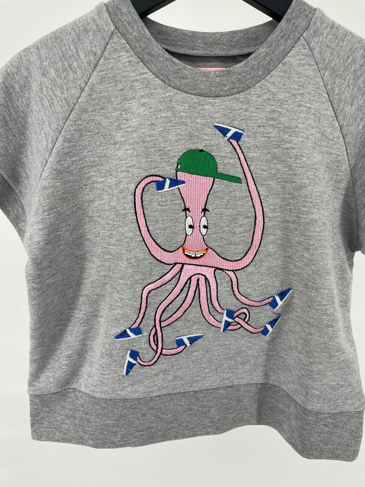 T-shirt Grijs Inktvis Maat 104