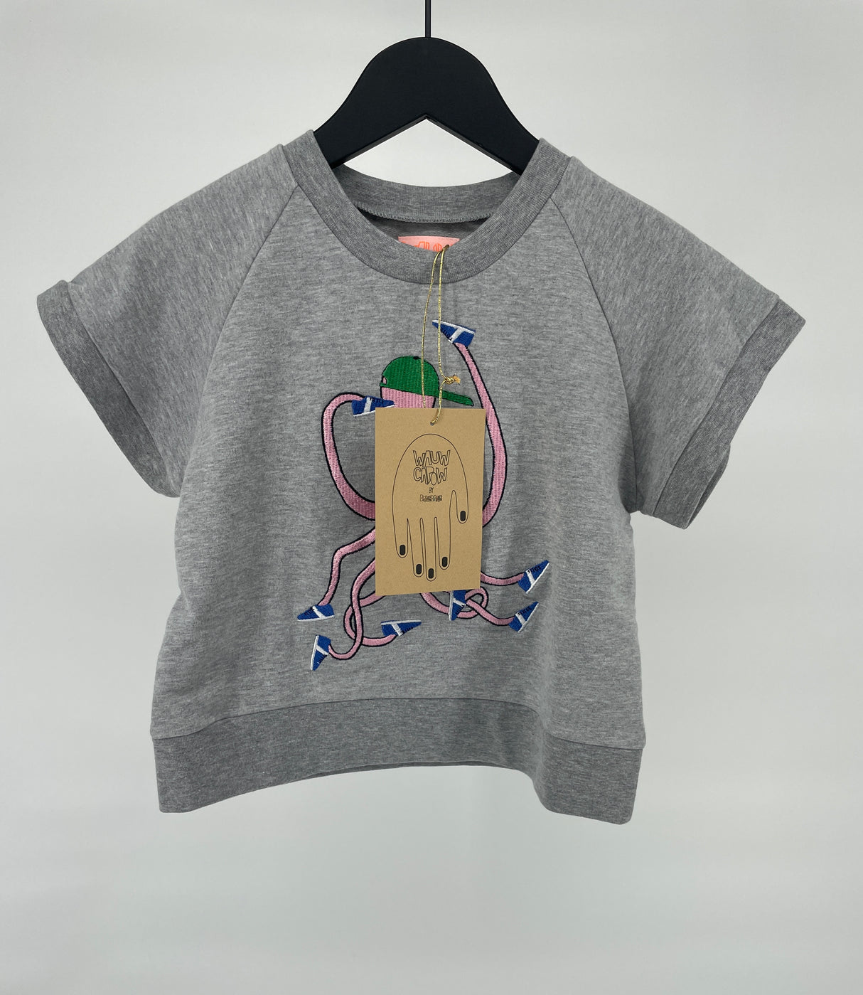 T-shirt Grijs Inktvis Maat 104