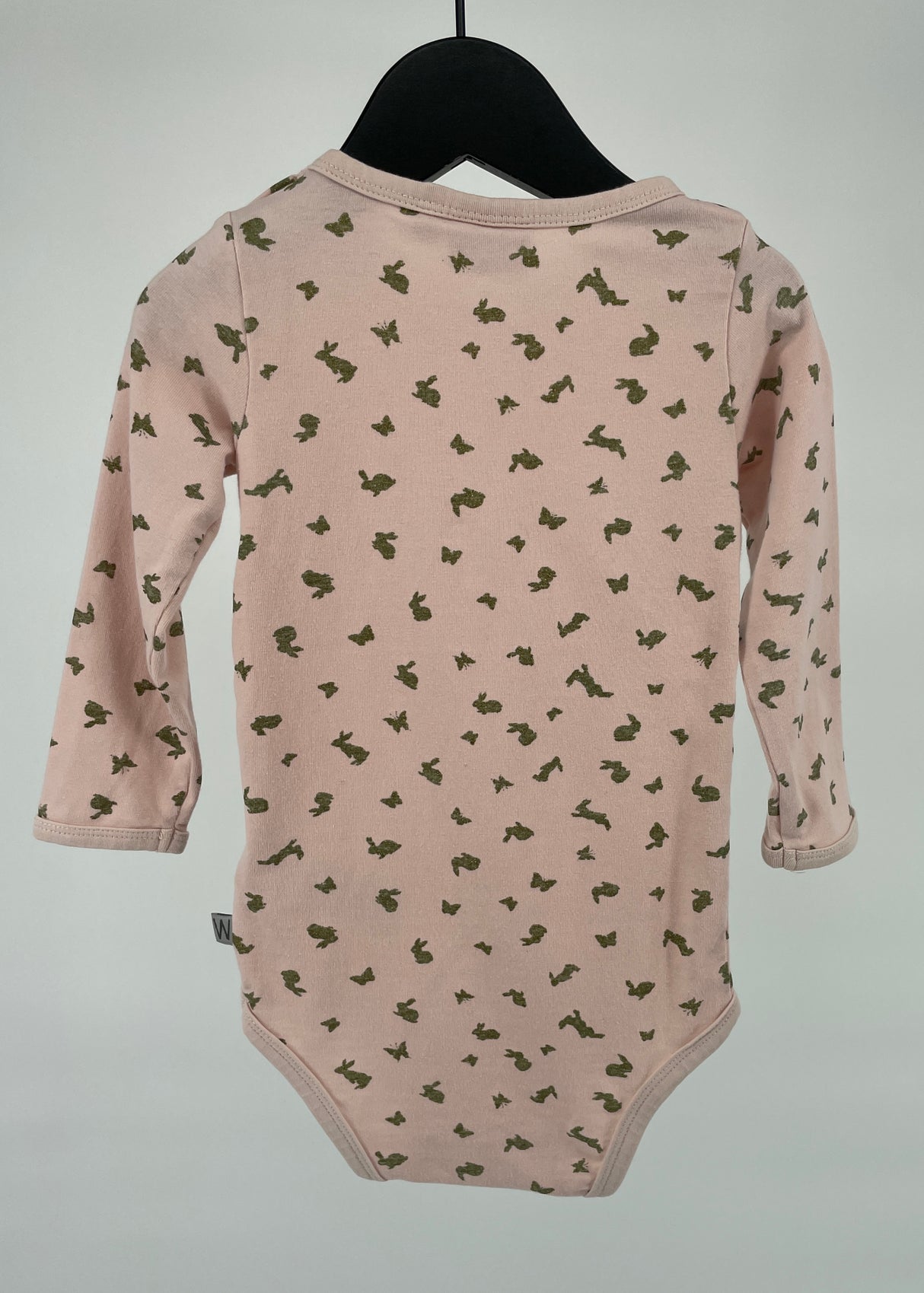 Romper Roze met Gouden Glitter Print Maat 74