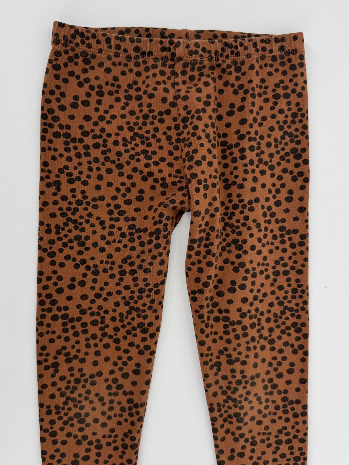 Legging Bruin Stippen Print Maat 104