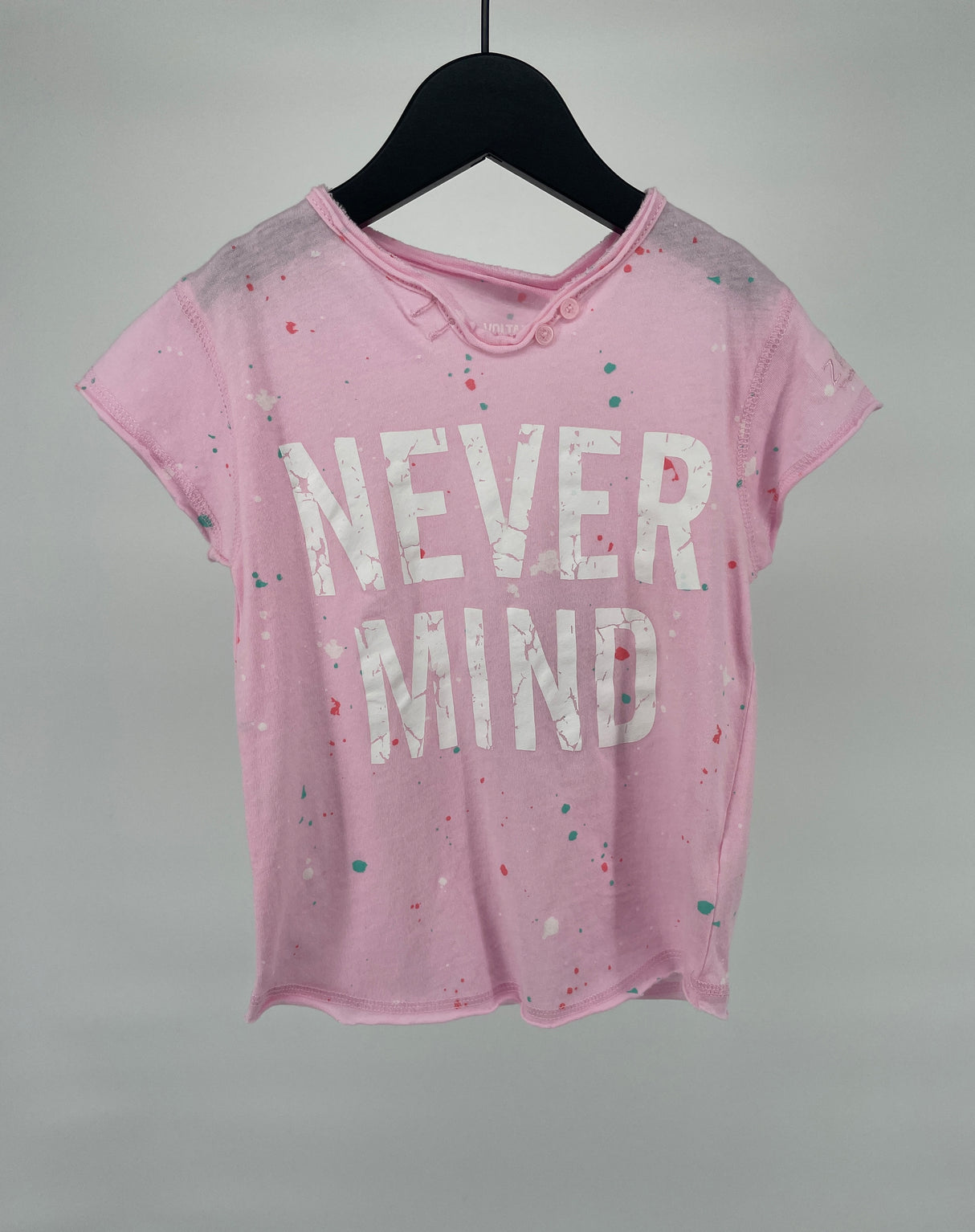 T-shirt Roze Never Mind Maat 104