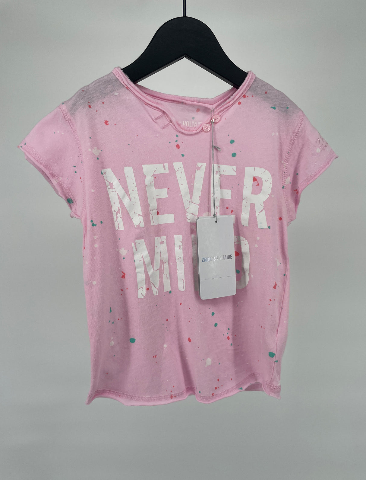 T-shirt Roze Never Mind Maat 104