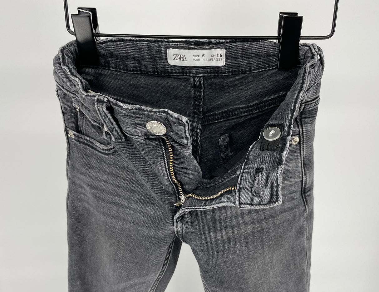 Jeans Grijs Flared Maat 116