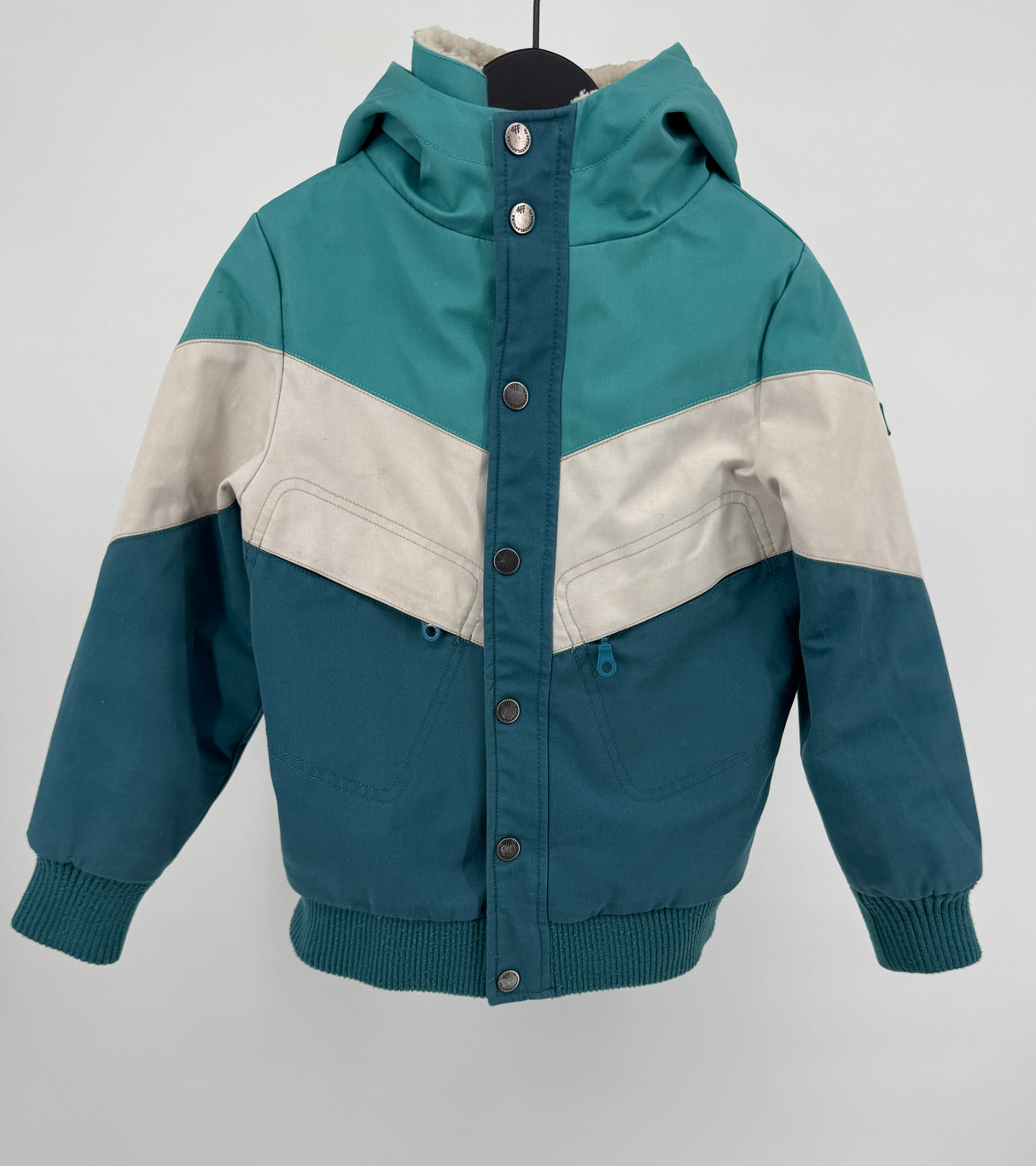 Jas Blauw Wit Maat 122 / 128