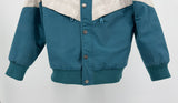 Jas Blauw Wit Maat 122 / 128