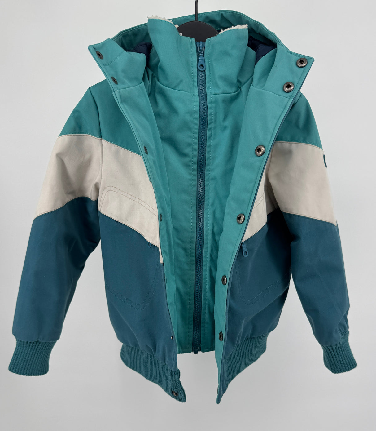 Jas Blauw Wit Maat 122 / 128