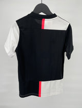 Juventus Voetbal Thuisshirt 19-20 Wit Zwart Maat 140