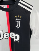Juventus Voetbal Thuisshirt 19-20 Wit Zwart Maat 140