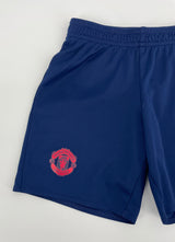 Voetbal Short Donkerblauw Manchester United Maat 116