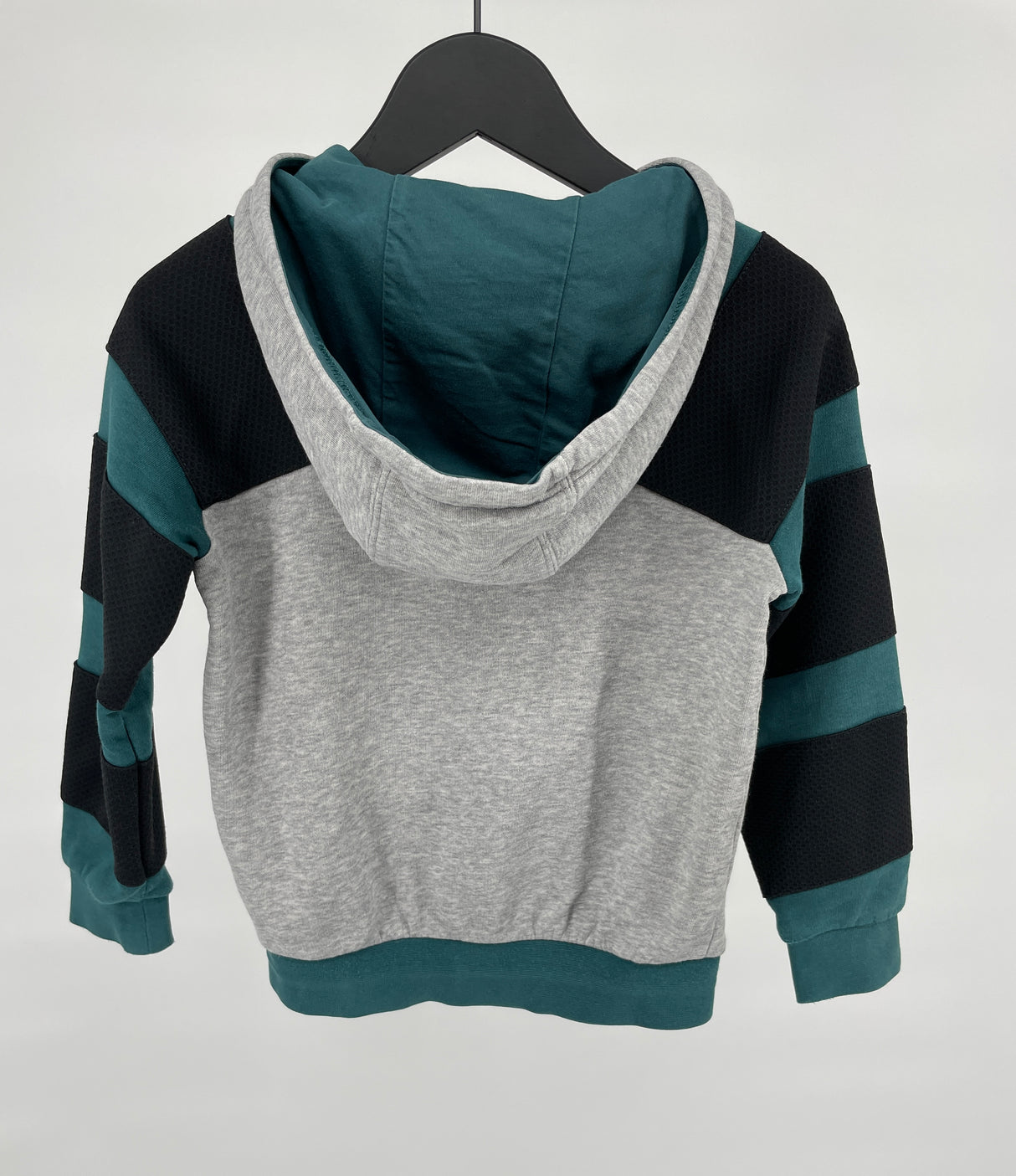 Vest Capuchon Grijs Groen Zwart Maat 116