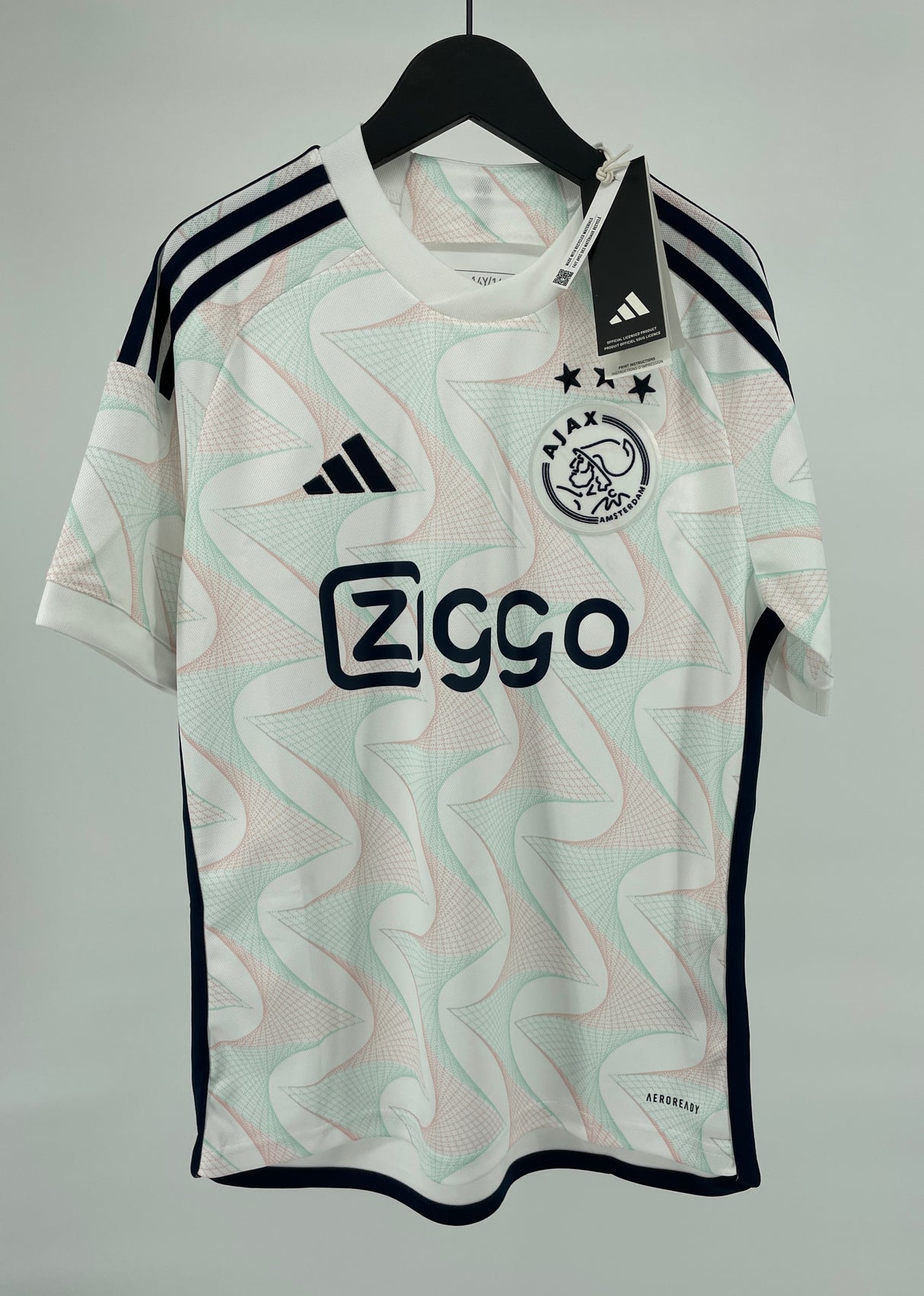 Ajax Uitshirt Kids 23/24 Wit Maat 164