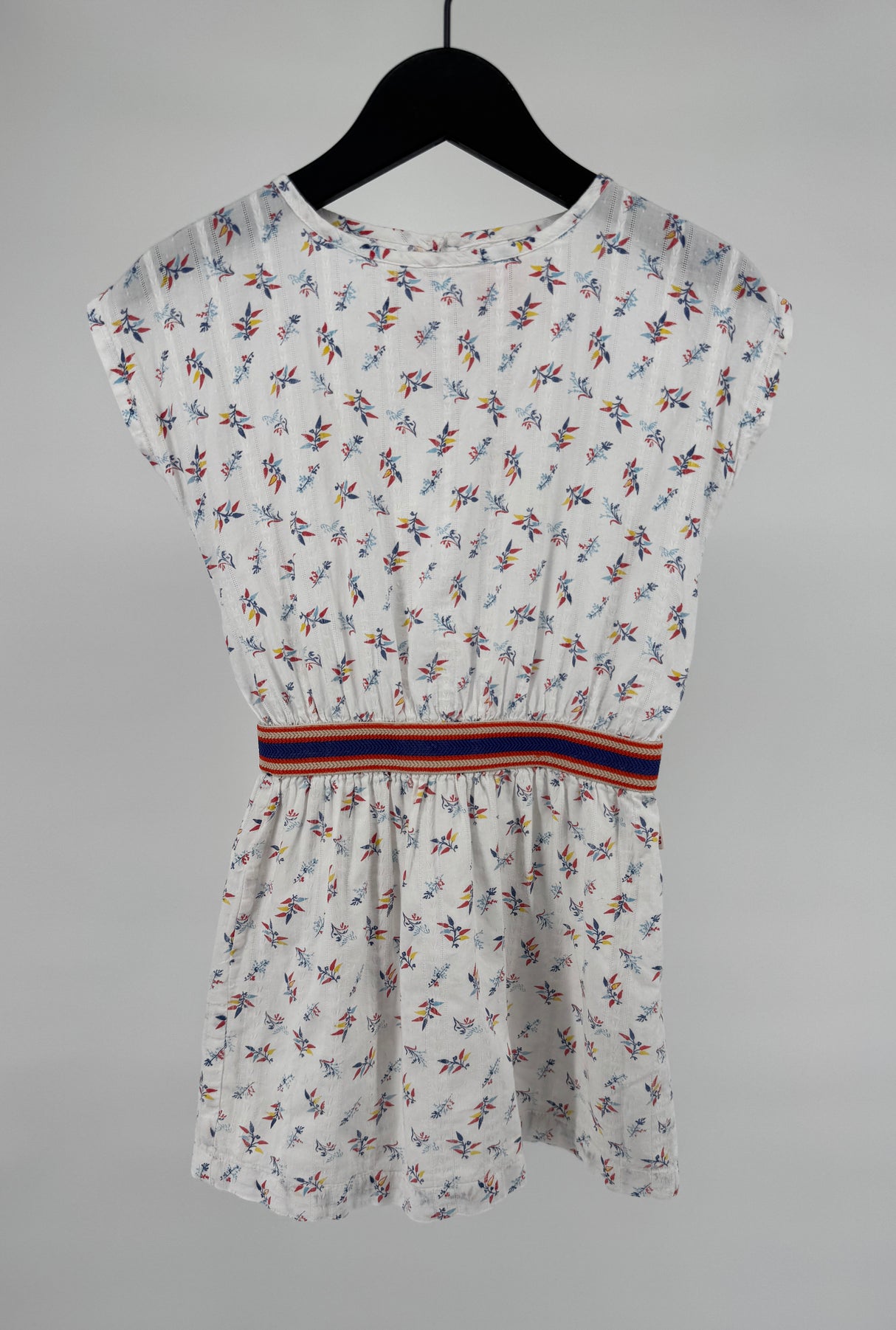 Jurk Wit met Print Maat 116