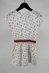 Jurk Wit met Print Maat 116