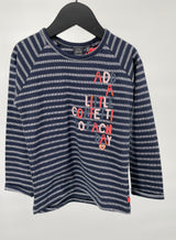 Longsleeve Donkerblauw Gestreept Maat 92