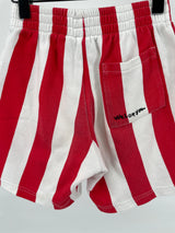 Korte Broek Rood Wit Strepen Maat 116 / 122