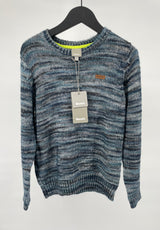 Trui Gebreid Blauw Maat 128