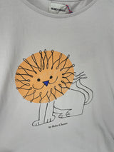 Jurk Beige Grijs Leeuw Maat 116 / 122