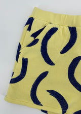 Korte Broek Geel Blauwe Strepen Maat 140 / 146