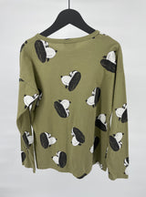 Bobo Choses Longsleeve Groen Honden Print Maat 140 / 146