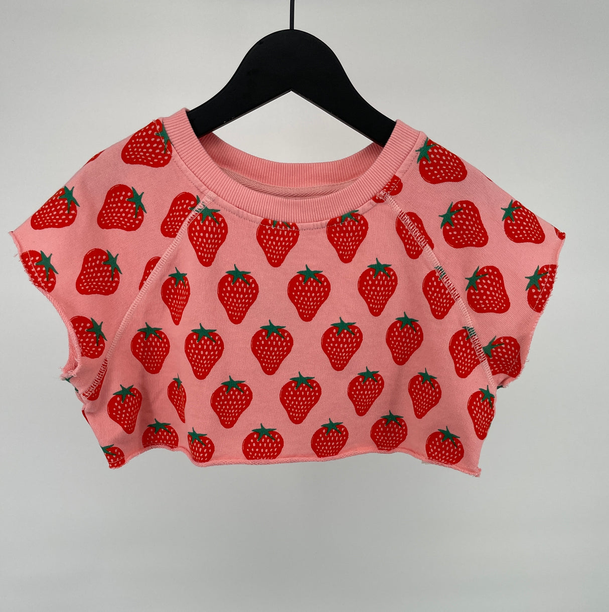 Cropped Top Roze Aardbeien