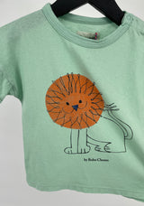 T-shirt Groen Leeuw Maat 80 / 86