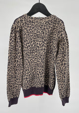 Vest Grijs Luipaard Bloemen Maat 122 / 128