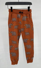 Joggingbroek Bruin met Beren Maat 134 / 140