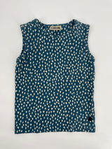 Tanktop Blauw met Print Maat 98 / 104