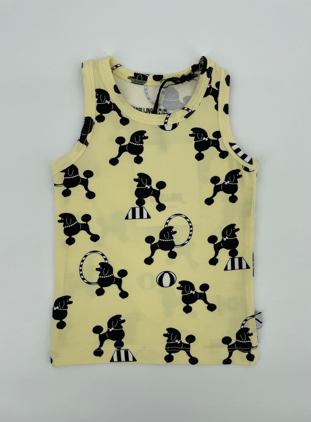 Tanktop Geel met Poedels