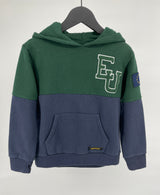 Hoodie Capuchon Groen Donkerblauw EU Maat 122