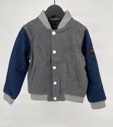 Jas Bomber Grijs Blauw Denim Maat 92